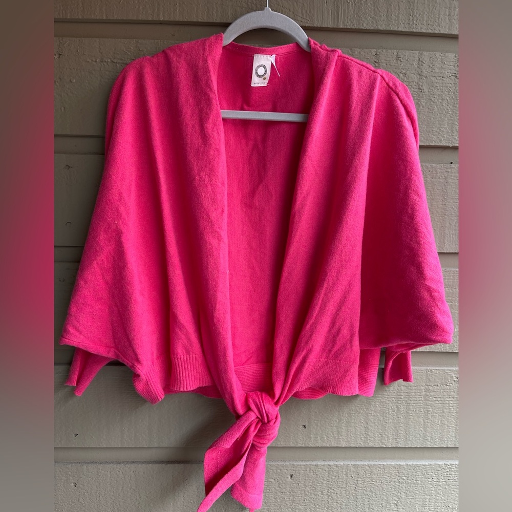 Anthropologie Akemi + Kin Pink Tie Front Cardigan OS